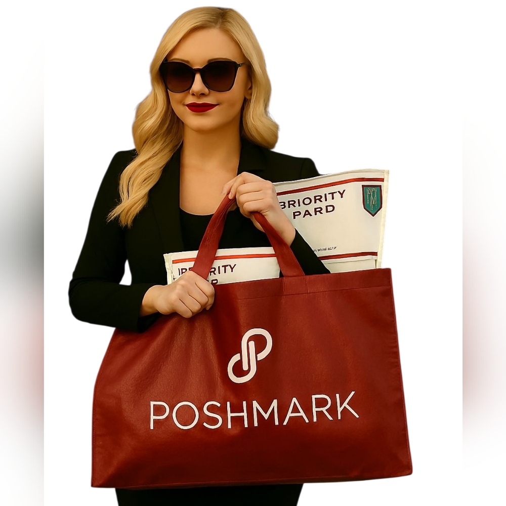 Poshmark Oversized Bag Double Handle Tote Large Maroon